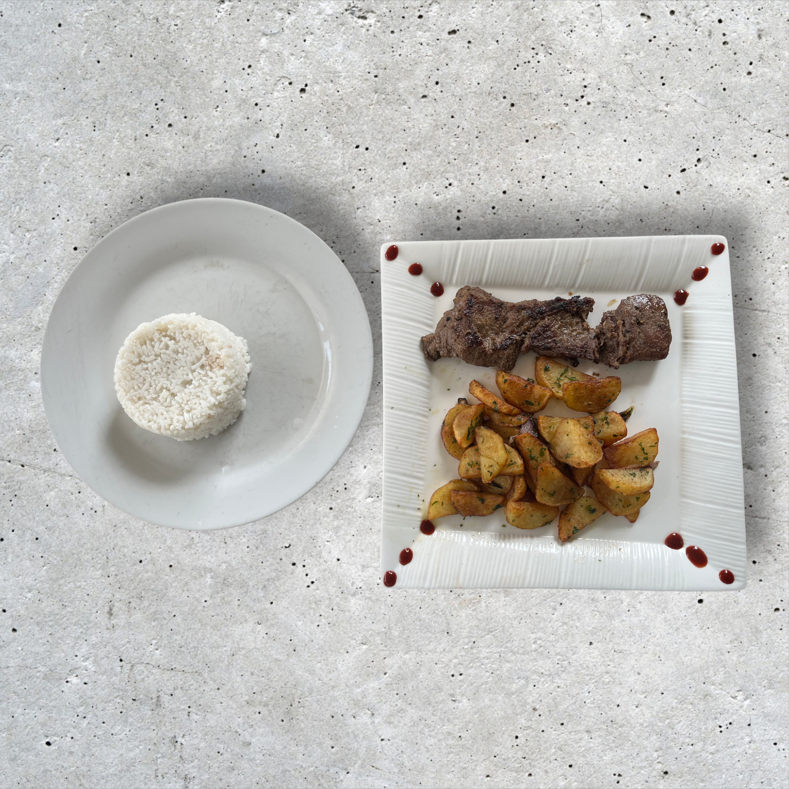 Steak Grillé + Pomme sauté + Légumes